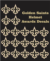 Golden Saints Football Awards Decal & Stickers