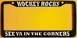 Custom Hockey License Plate Frame