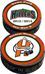 Hiller Mountain Custom Game Puck Decals