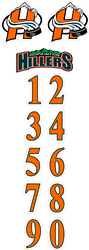 Custom Hopkinton Hillers Mountain Hockey Helmet Decals