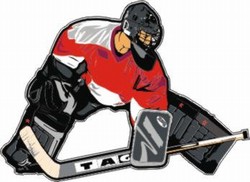 Hockey Decals for Car Window | Goalie
