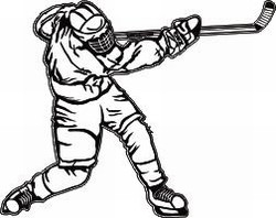 HP13 Hockey Sticker