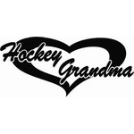 Hockey Grandma Decals
