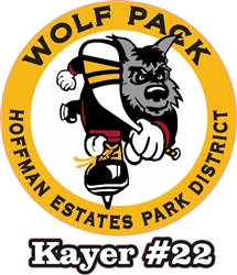 Hoffman Wofpack Hockey Club 17 Car Window Decal clings | Stickers