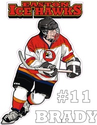 Easton Ice Hawks Custom Car Window Stickers