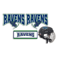 Kensington Valley Hockey Association Ravens Helmet Decals