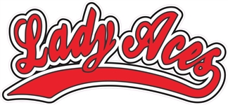 Lady Aces Softball &  Baseball Custom Baseball Decals | Stickers for your Car Window