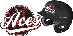 LA - Lady Aces Helmet Decal 2
