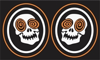 Laughing Skulls Hockey Helmet Decal Stickers