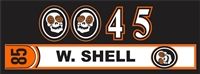 Laughing Skulls Side Helmet decals | Individal Number | Stick Tag