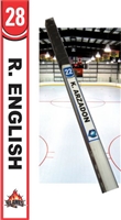 Custom Manchester Flames Hockey Stick TAG