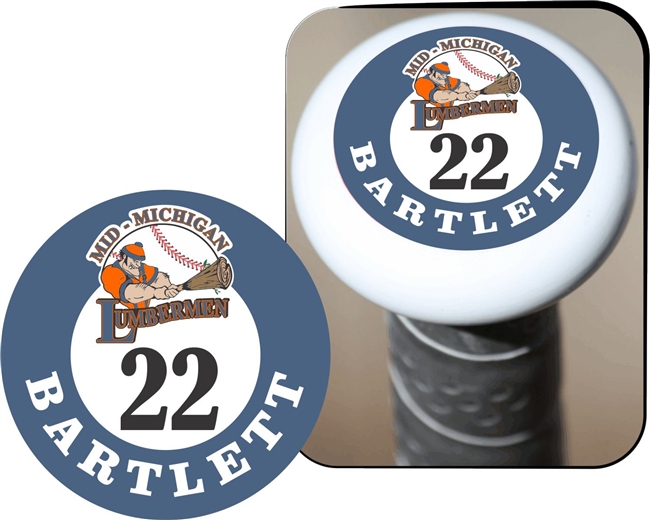 Mid Michigan Lumberment Baseball Club Custom Bat Knob