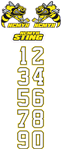 NCMYH  Helmet decal - Numbers