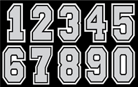 NEH - Custom Helmet Decal Number Sheet