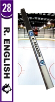 New England Huskies Hockey Stick Tag