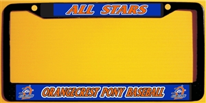 Orangecrest Pony Allstar License Plate Frames