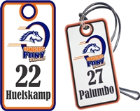 Orangecrest Pony Baseball Custom Bag Tags