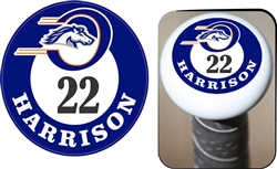 Orangecrest Pony Baseball Custom Bat Knobs