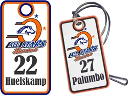 Orangecrest Pony Baseball All Stars | Custom Baseball Bag Tags