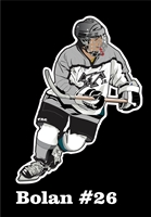 Providence Junior Friars- Custom Hockey Car Window Decals 2