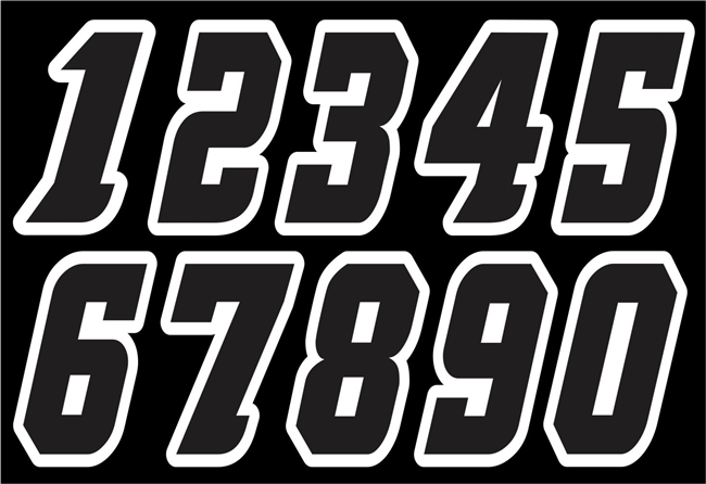 Providence Junior Friars Hockey Club Custom Helmet Number Sheets