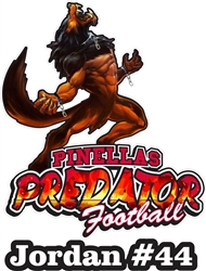 Pinellas Predators Custom Football Car Windows Stickers
