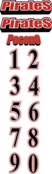 Pirate Helmet decal text