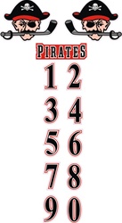 Pirate Helmet decal logo