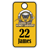 Honey Badgers Custom Bag Tag