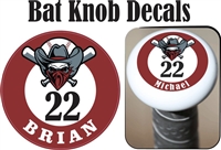 Rebels Baseball of Oregon - Bat Knob Decals