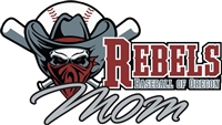 Rebels Baseball of Oregon Car Window Decal #2