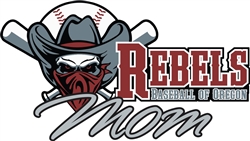 Rebels Baseball of Oregon Car Window Decal #2