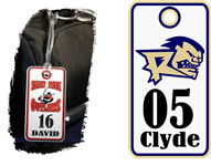 personalized baseball bag tags for roxbury rage baseball