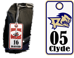 personalized baseball bag tags for roxbury rage baseball