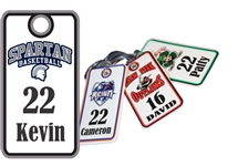 Spartan Basketball Custom  Bag Tags