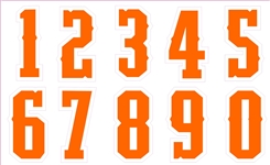 Southern Indiana Xtreme Softball
Baseball Custom Helmet Number Sheets