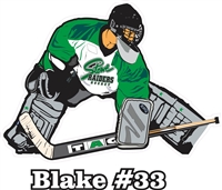 Stowe Raiders Car Window Decal 10 Goalie