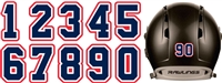 The Prospects Custom Helmet Number Sheet