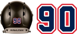 The Prospects Hockey Helmet Numbers Decals