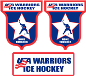 USA Warrior Side Helmet  Front Decals