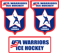 USA Warrior Side Helmet  Front Decals