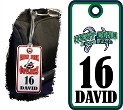 West Bend Bulldogs Baseball Bag Tags