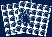 West Bend West Spartans Youth Baseball Custom Helmet Team Award Decals
