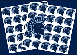 West Bend West Spartans Youth Baseball Custom Helmet Team Award Decals