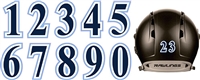 WBWS - Helmet Decal Number Sheet