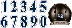 West Bend West Spartans Custom Helmet Number Sheets Decals