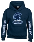 West Bend West Spartans Youth Baseball Long Sleeve Navy Custom Hoodies
