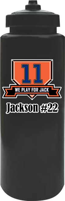 We Play For Jack Custom Water Bottle