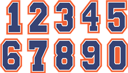 Baseball & Softball Batting Helmet Number Sheets