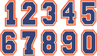 Baseball & Softball Batting Helmet Number Sheets